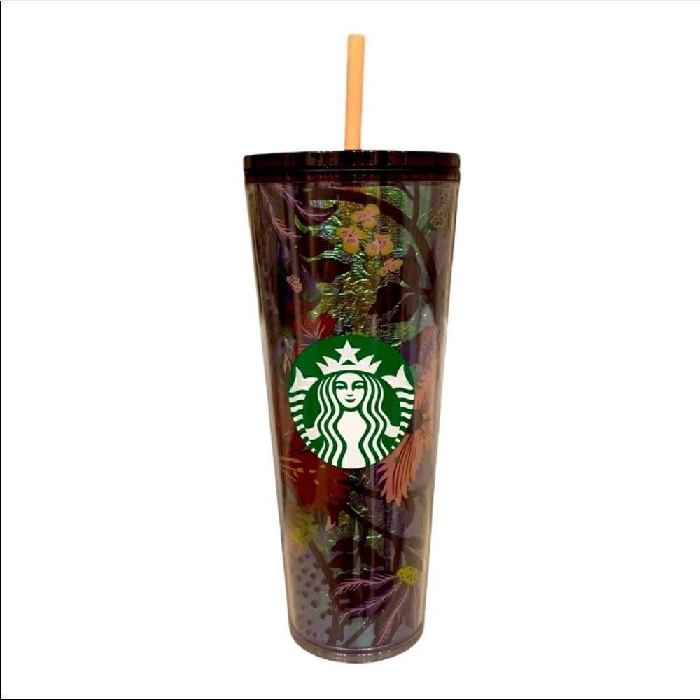 Limited Edition Starbucks Halloween 2021 Flower Foil